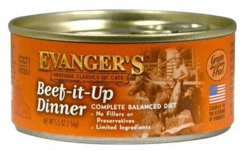 Evanger's Heritage Classic Wet Cat Food Beef It Up 5.5oz 24pk - Image 2