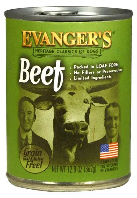 Evanger's Heritage Classic Wet Dog Food Beef 12.8oz 12pk - Image 2