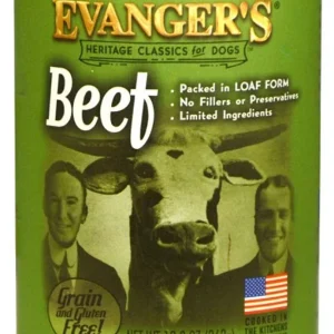 Evanger's Heritage Classic Wet Dog Food Beef 12.8oz 12pk