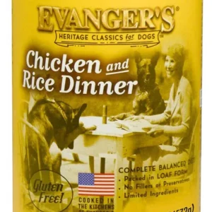Evanger's Heritage Classic Wet Dog Food Chicken & Rice 20.2oz 12pk