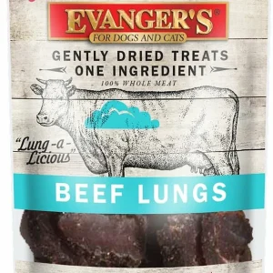 Evanger's Nothing But Natural Gently Dried Beef Lung Dog & Cat Treats Beef Lung 2 oz