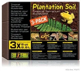Exo Terra Plantation Soil, 8 Qt 3 Pack Pt2771