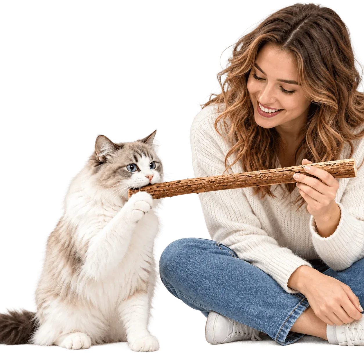 Extra-Long Silvervine Cat Chew Stick