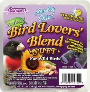 F.M. Brown's Garden Chic! Bird Lovers Suet 8/11oz {L+1} 423075 - Image 2