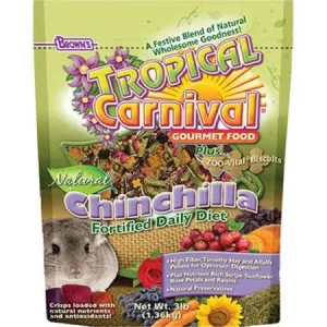 F.M. Brown's Tropical Carnival Natural Chinchilla Food 3lb {L-1}423702