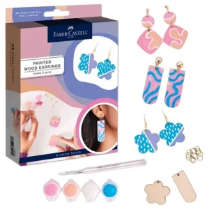 Faber-Castell Painted Wood Earrings