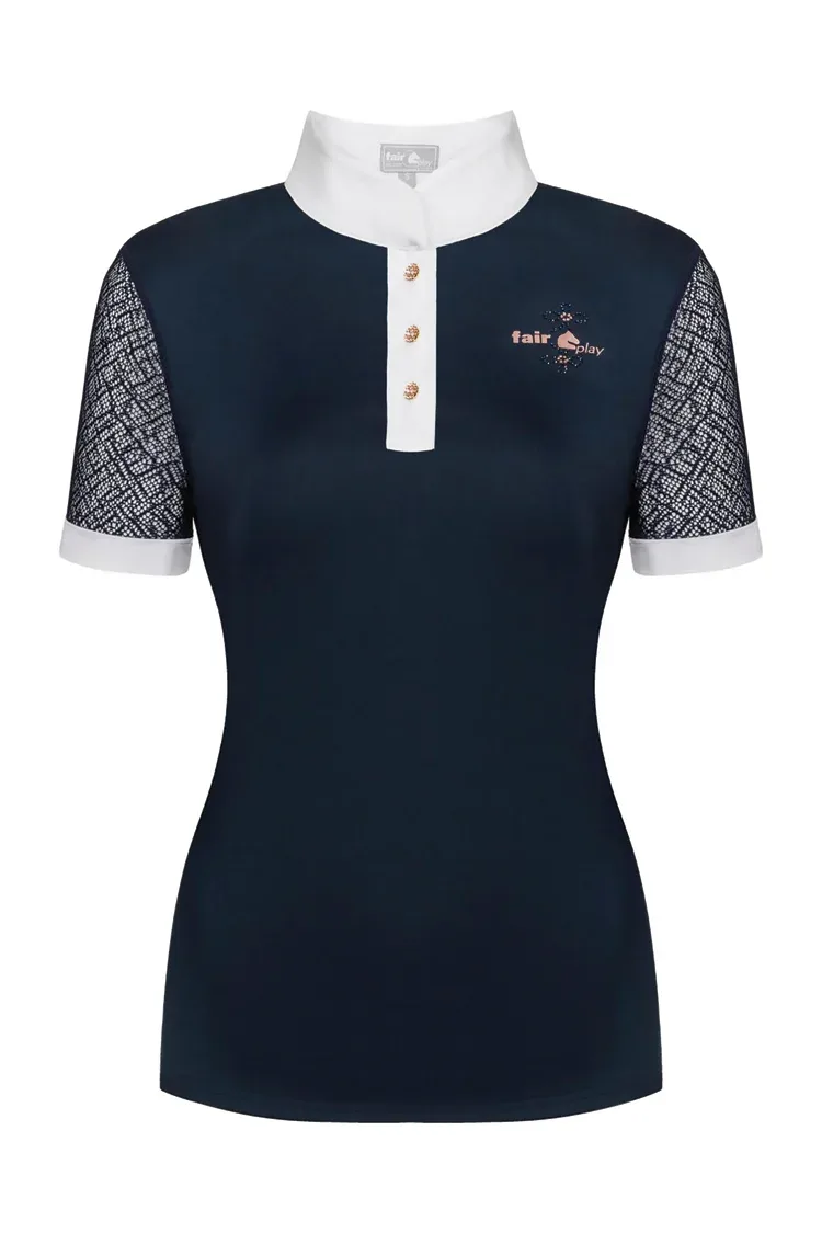 Fair Play® Ladies’ Cecile RoseGold Short Sleeve Show Shirt - Image 2