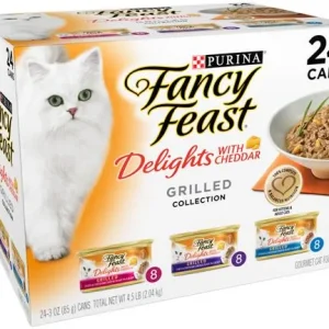 Fancy Feast Delights Cheddar Variety Cat 24 / 3 oz