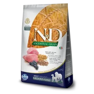 FARMINA DOG ANCESTRAL GRAIN LAMB BLUEBERRY MEDIUM & MAXI 26.4LB