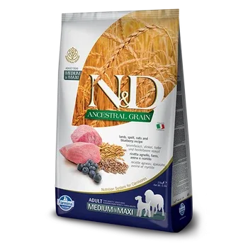 FARMINA DOG ANCESTRAL GRAIN LAMB BLUEBERRY MEDIUM & MAXI 26.4LB