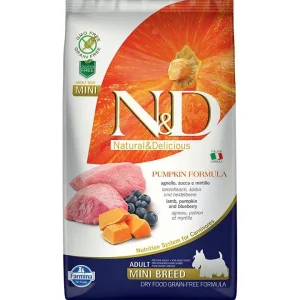 Farmina Natural & Delicious - DOG GRAIN FREE PUMPKIN PUPPY MINI LAMB 15.4LB {L+1x}(D)