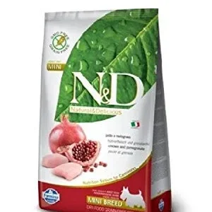 Farmina N&d Natural And Delicious Grain Free Mini Adult Chicken & Pomegranate Dry Dog Food-15.4-lb-{L+1x}