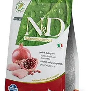 Farmina N&d Natural And Delicious Prime Adult Chicken & Pomegranate Dry Cat Food-3.3-lb-{L-xR}