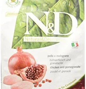 Farmina N&d Natural And Delicious Prime Neutered Adult Chicken & Pomegranate Dry Cat Food-3.3-lb-{L+1x}