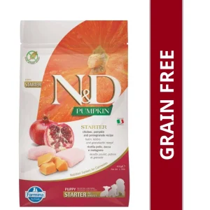 Farmina N&D Pumpkin Chicken & Pomegranate Grain Free Starter Puppy Dog Dry Food (800g) Special Offer