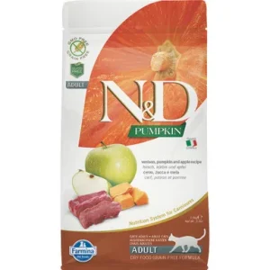 Farmina N&D Pumpkin Venison, Pumpkin & Apple Adult Dry Cat Food