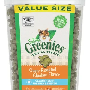 Feline Greenies Dental Treat Chicken Jumbo Tub 9.75oz
