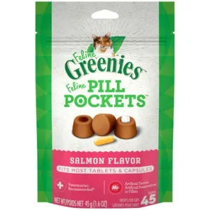 Feline Greenies Pill Pockets Salmon Flavor Soft Cat Treats