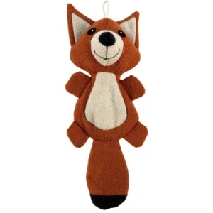 Fetch Your Own Adventure Felt Fox Flattie Dog Toy