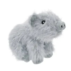 Fetch Your Own Adventure Grey Piglet Soft Plush Dog Toy