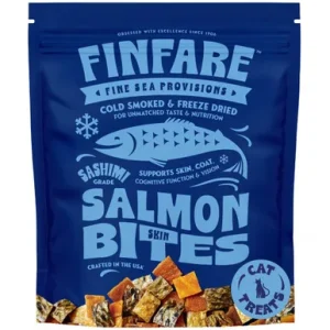 Finfare Sashimi Grade Salmon Skin Bites Cold Smoked & Freeze
