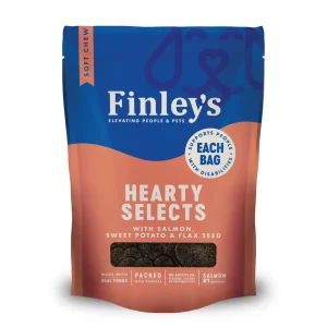 Finley's Barkery Hearty Selects Dog Treats Salmon & Flax 5 oz