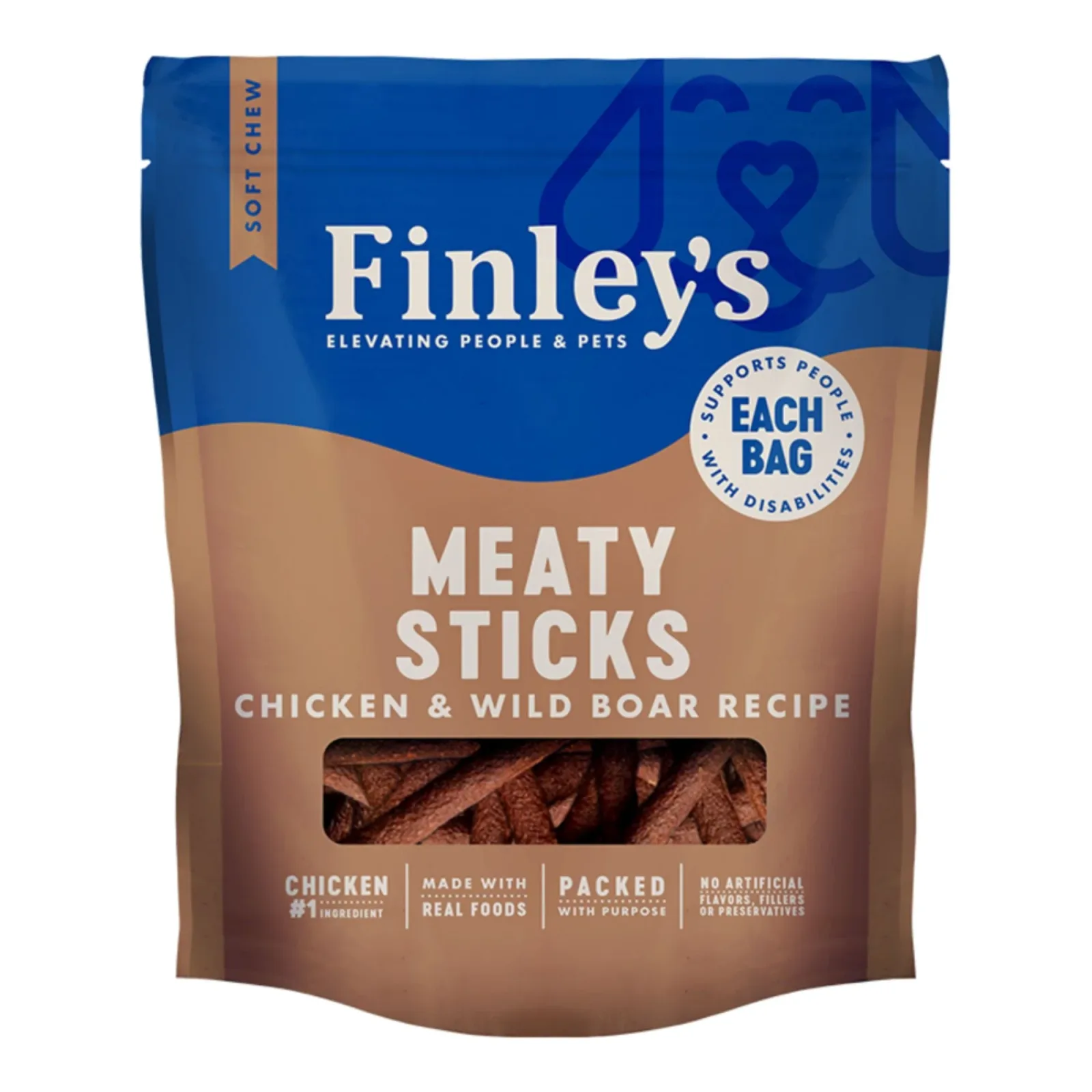 Finley's Dog Meaty Sticks Chicken & Wild Boar, 5 oz