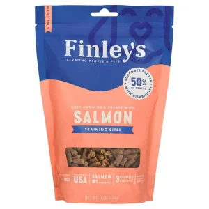 Finleys Dog Soft Dog Chew Training Bites Salmon, 16 oz