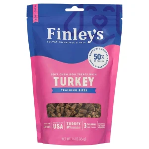 Finleys Dog Soft Dog Chew Training Bites Turkey 16 oz