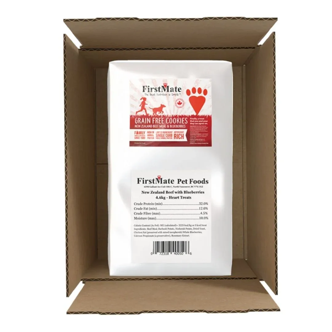 FirstMate Beef Blueberry Dog Treats 10 lb Bulk