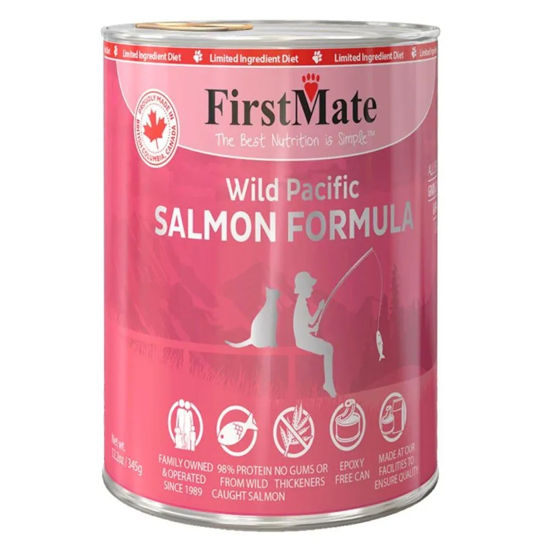 Firstmate Cat Limited Ingredient Grain-Free Salmon, 12.2 oz each, Case of 12