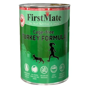 FirstMate Cat Limited Ingredient Grain-Free Turkey Wet Cat Food, 12.2 oz each, Case of 12