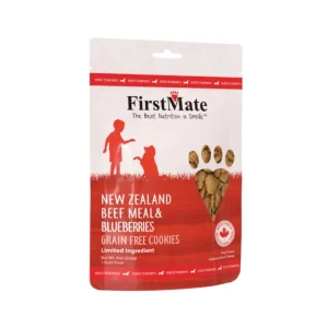Firstmate Dog Grain-Free Mini Beef Blueberry Dog Treat 8 oz