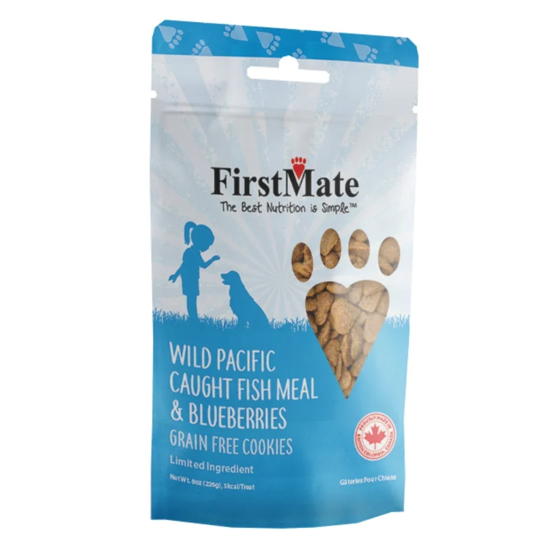 Firstmate Dog Limited Ingredient Grain-Free Fish & Blueberry Dog Treat 8 oz