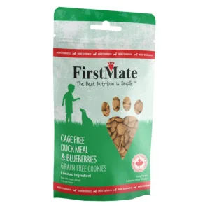 Firstmate Dog Limited Ingredient Grain-Free Mini Duck Blueberry Dog Treat 8 oz