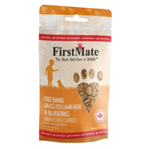 Firstmate Dog Limited Ingredient Grain-Free Mini Lamb Blueberry Dog Treat 8 oz