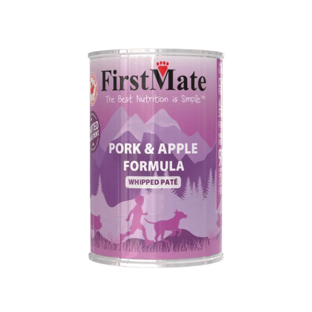 FirstMate Dog Limited Ingredient Grain-Free Pork & Apple, 12.2 oz each, Case of 12