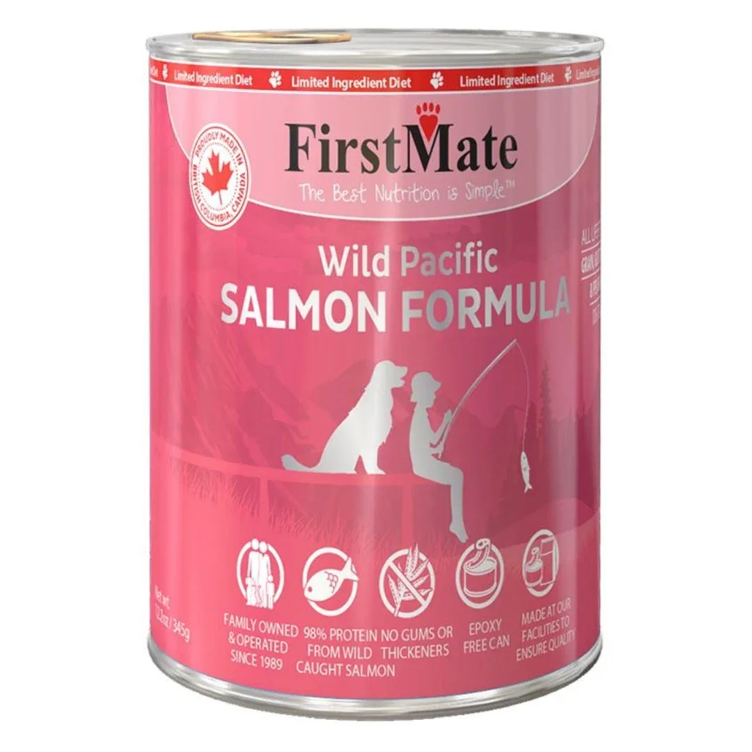 Firstmate Dog Limited Ingredient Grain-Free Salmon, 12.2 oz each, Case of 12