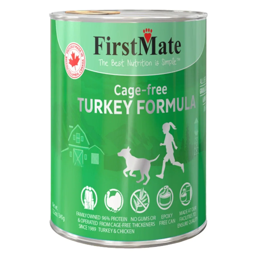 Firstmate Dog Limited Ingredient Grain-Free Turkey, 12.2 oz each, Case of 12