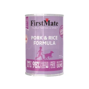 FirstMate Dog Limited Ingredient Grain Friendly Pork & Rice, 12.2 oz each, Case of 12