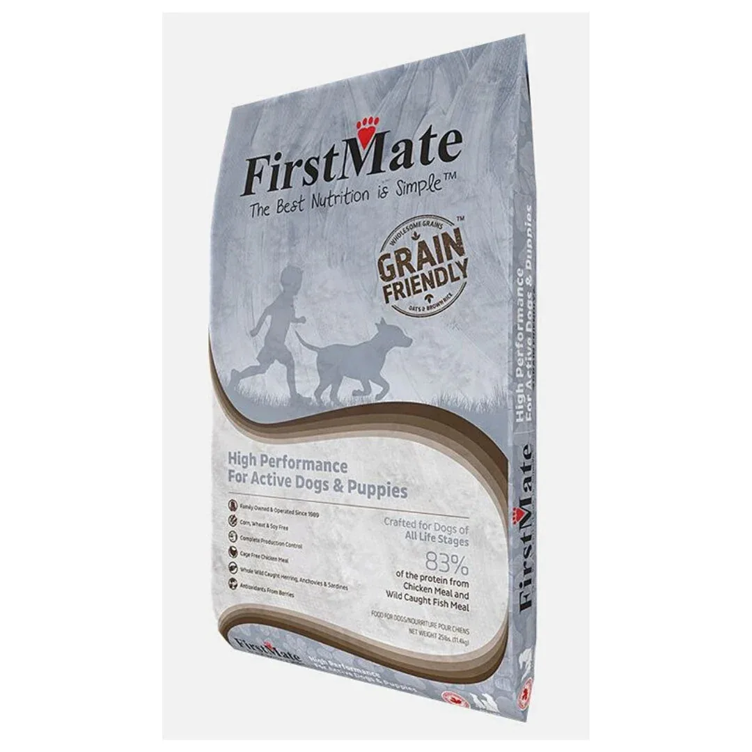 Firstmate Grain Friendly High Performance Active Dog & Puppies Dog Food, 25 lb