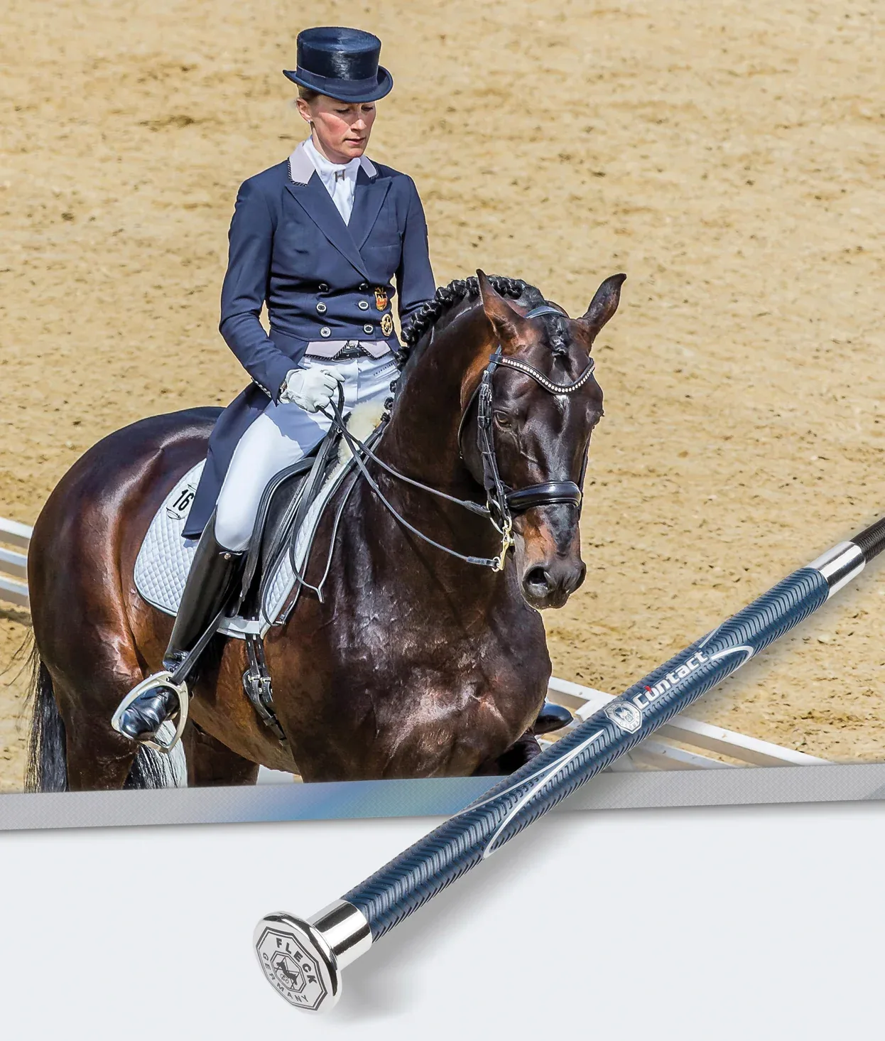 Fleck® Contact Dressage Whip - Image 2