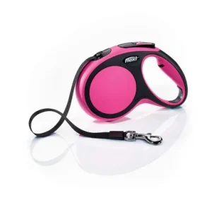 Flexi Comfort Retractable Tape Dog Leash Pink 16 Ft, Medium