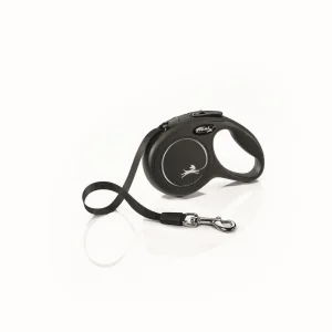 Flexi Flexi Classic Nylon Cord Dog Leash Black 10ft XS up to 26lb