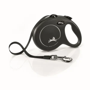 Flexi Flexi Classic Nylon Cord Dog Leash Black 16ft LG up to 132lb
