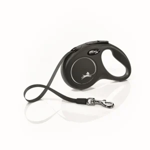 Flexi Flexi Classic Nylon Cord Dog Leash Black 16ft SM up to 33lb