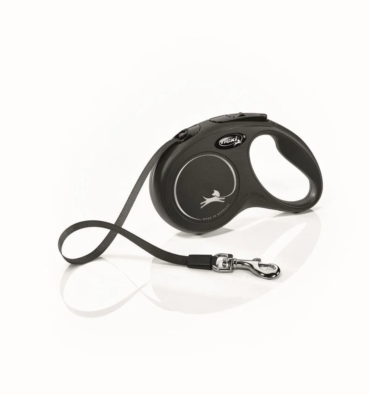 Flexi Flexi Classic Nylon Cord Dog Leash Black 16ft SM up to 33lb