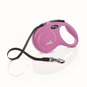Flexi Flexi Classic Nylon Cord Dog Leash Pink 16ft MD up to 55lb