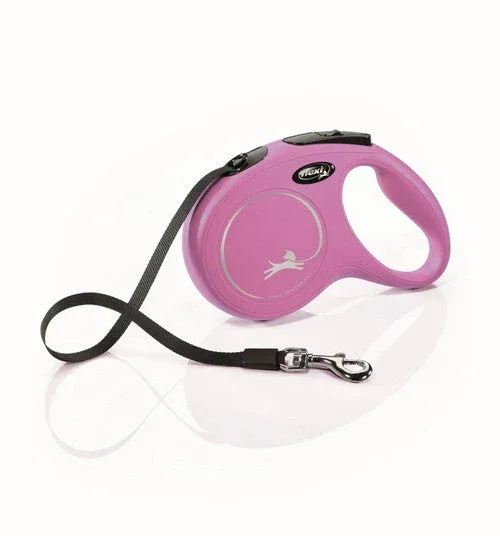 Flexi Flexi Classic Nylon Cord Dog Leash Pink 16ft MD up to 55lb - Image 2