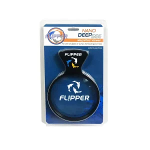 Flipper Cleaner DeepSee Magnified Aquarium Viewer Black, Clear 3 in Nano (D)